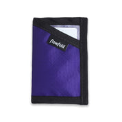 Flowfold Minimalist Card Holder Wallet Recycled Wallet of 100% Recycled Polyester EcoPak Purple