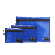 Flowfold Recycled Sailcloth Voyager Water Resistant Pouch / Utility Zipper Pouches Set