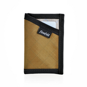Flowfold Minimalist Card Holder Wallet Recycled Wallet of 100% Recycled Polyester EcoPak Coyote Brown