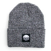 Flowfold Marbled Black/White Island Icon Minimalist Beanie Hat