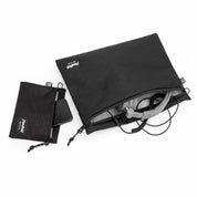 Flowfold Black Voyager Travel Pouches Water Resistant Travel Pouches For electronics, accessories, and travel items