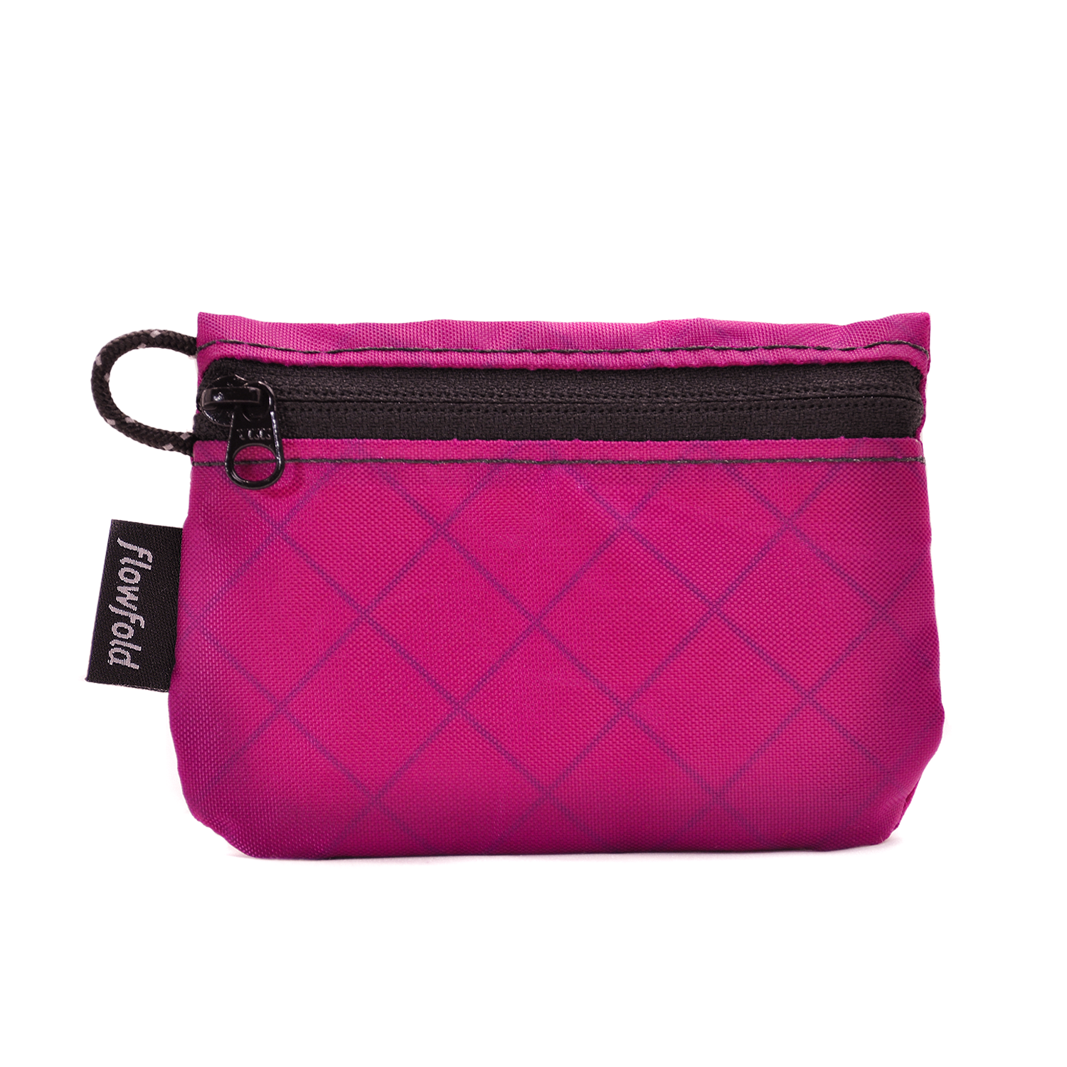 Flowfold Magenta Essentialist Coin Pouch Wallet For Cash, Cards, and Coins Made in USA, Maine by Flowfold