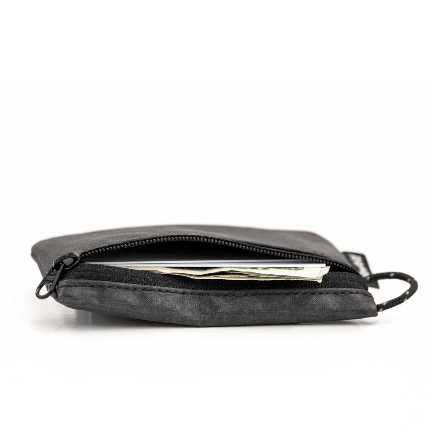 Flowfold Graphite Grey Essentialist Coin Pouch Wallet For Cash, Cards, and Coins Made in USA, Maine by Flowfold