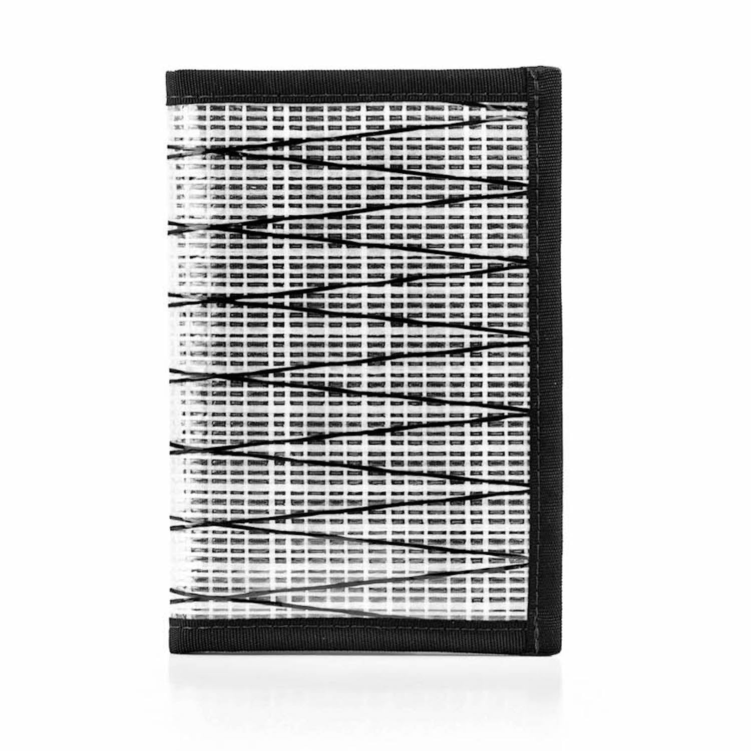 Flowfold White Recycled Sailcloth Navigator Passport Holder with credit card pockets