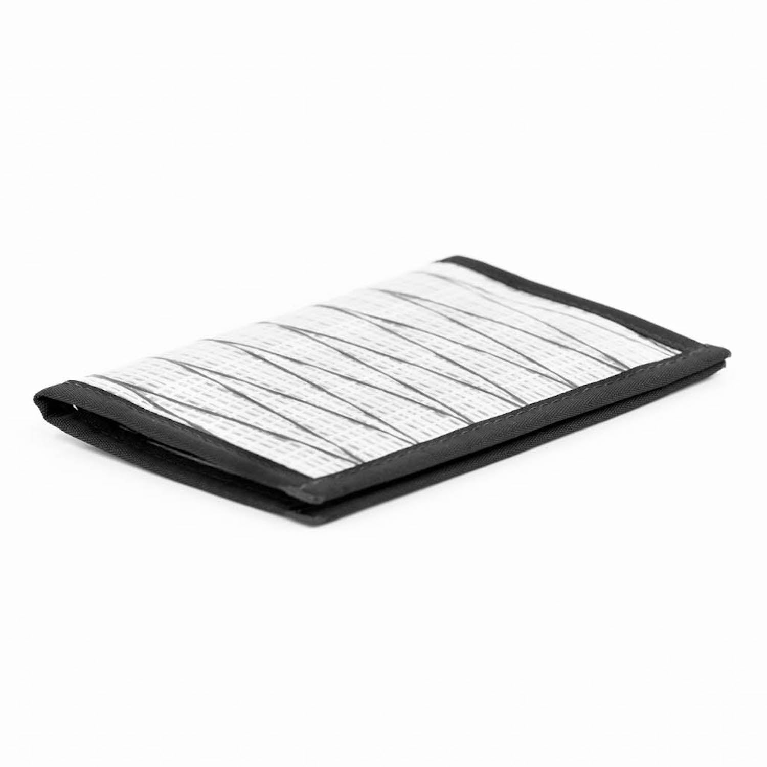 Flowfold White Recycled Sailcloth Navigator Passport Holder with credit card pockets