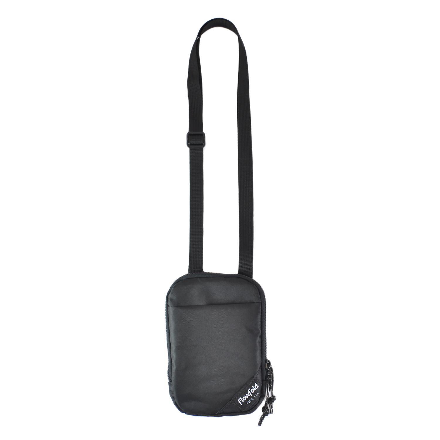 Flowfold Recycled Jet Black Portland Phone Bag