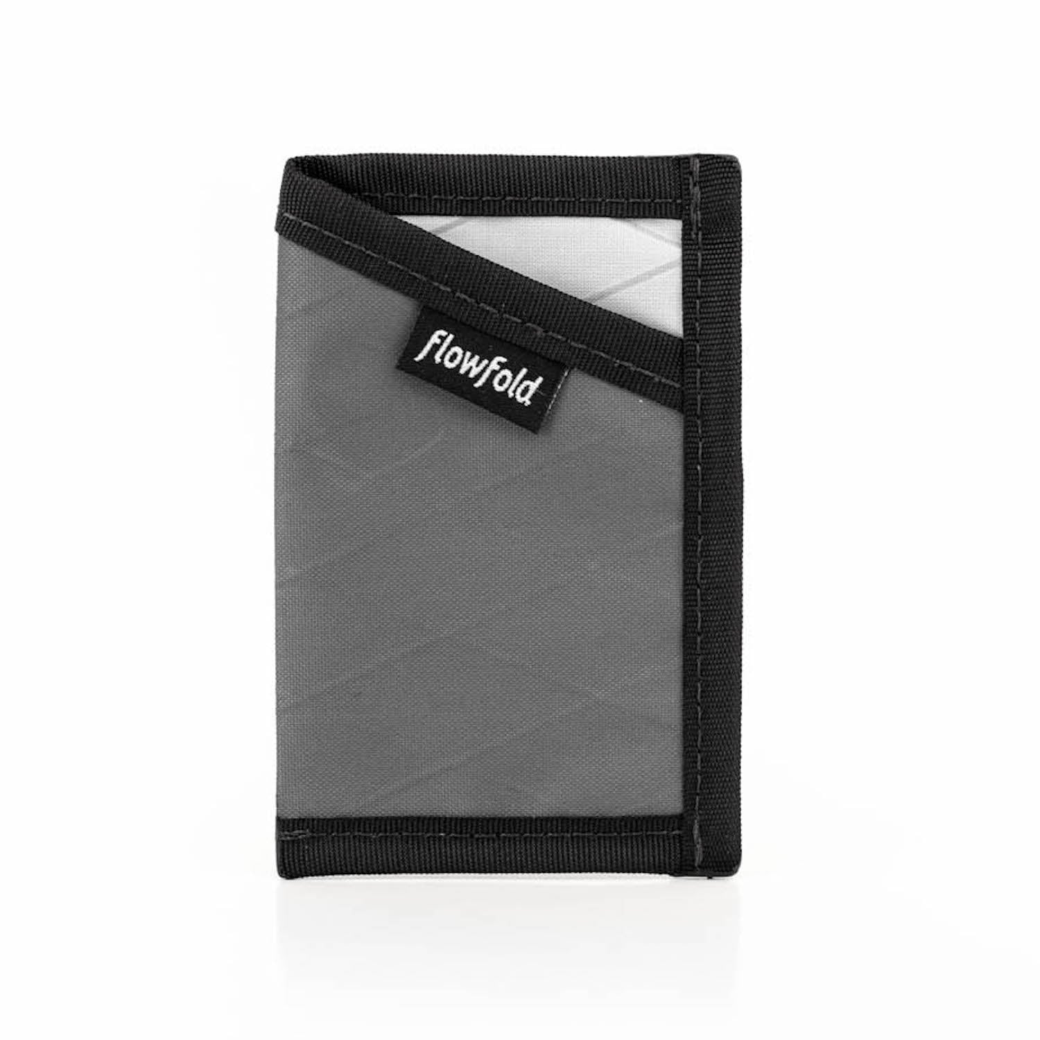 Flowfold Ultra Slim RFID Blocking Minimalist Card Holder Wallet Slate Grey 