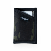Flowfold Minimalist Card Holder Wallet Recycled Wallet of 100% Recycled Polyester EcoPak Camo