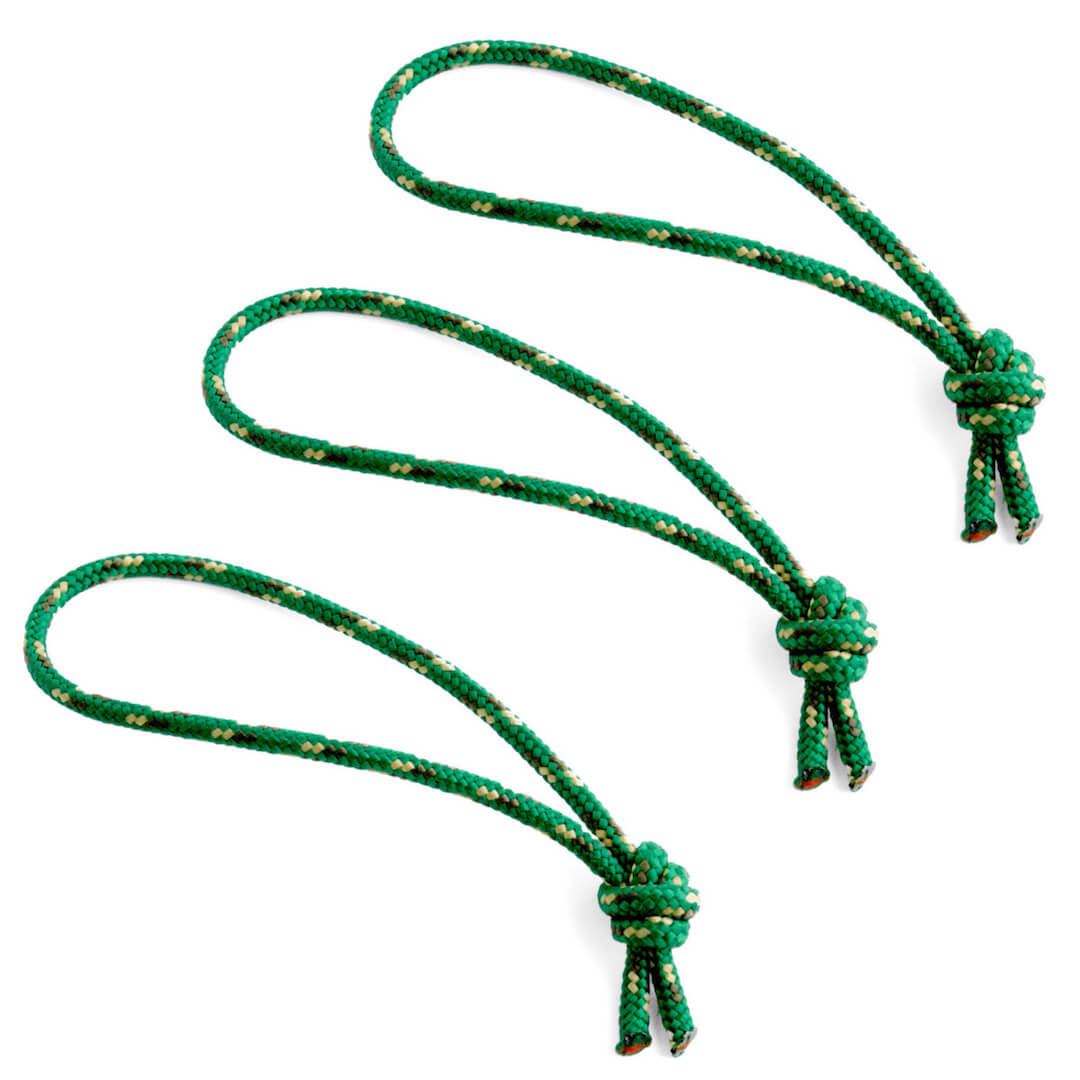 Flowfold Green Zipper Pulls set of 3