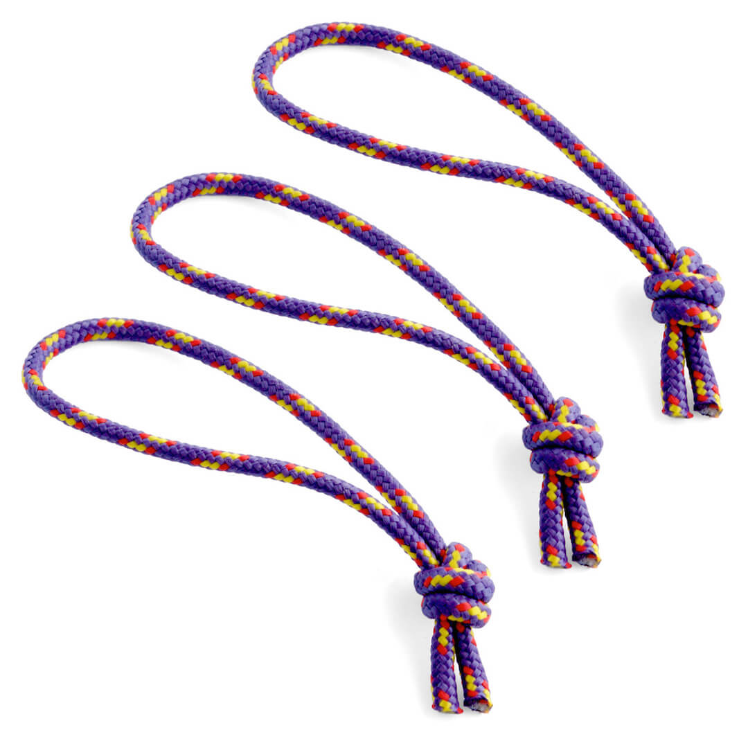Flowfold Purple Zipper Pulls set of 3 