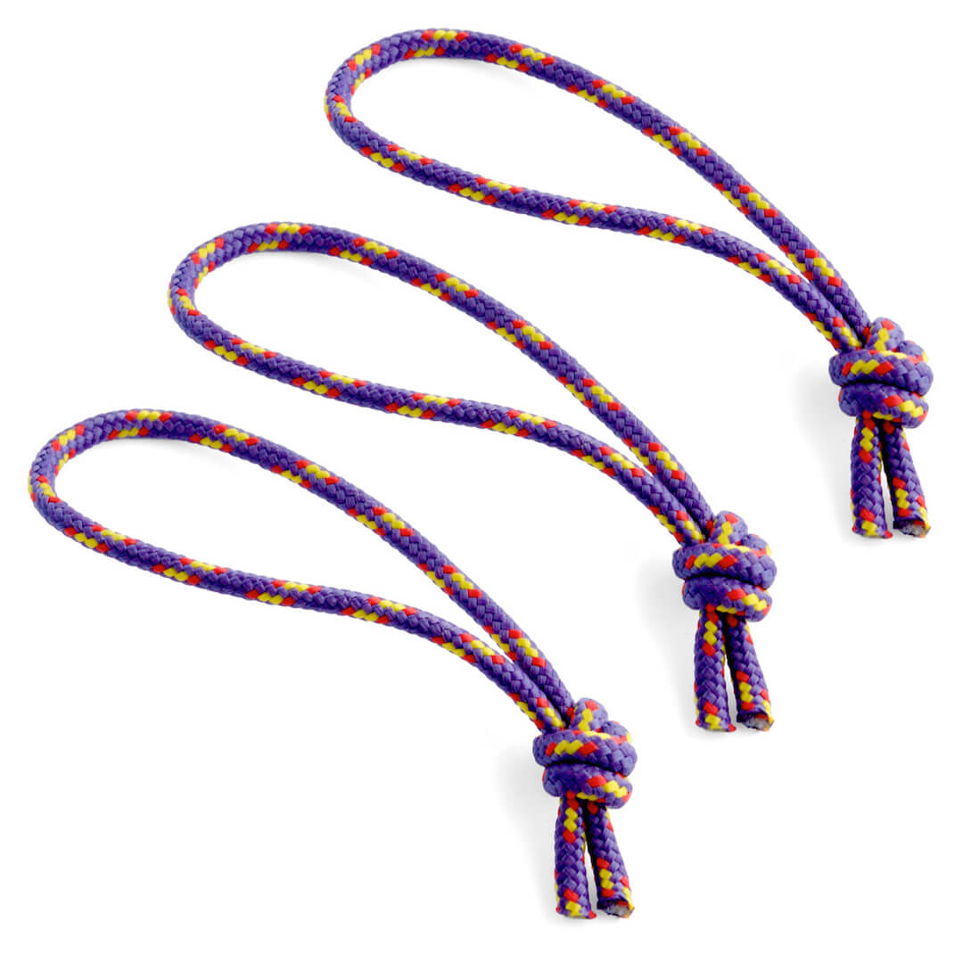 Flowfold Purple Zipper Pulls set of 3