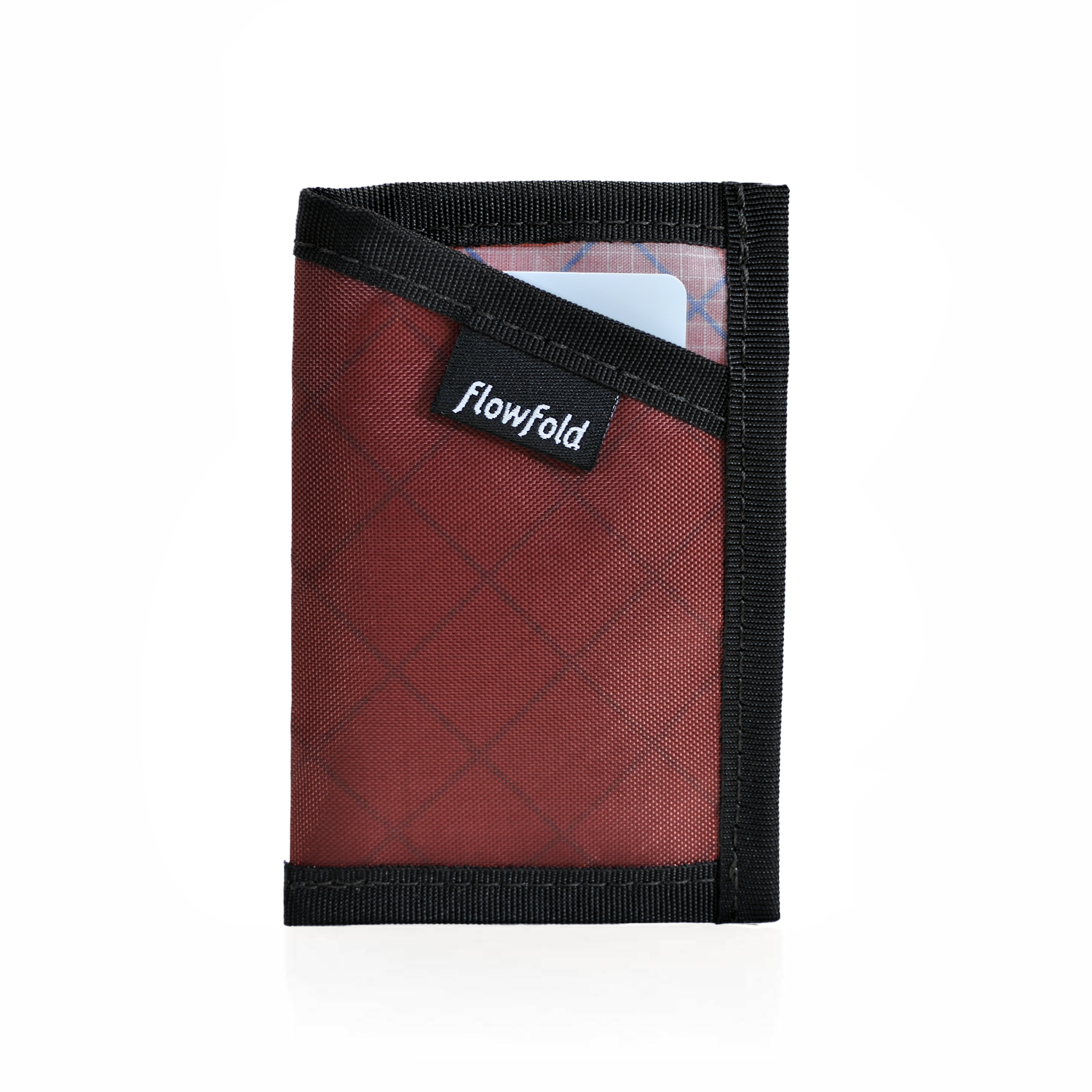 Flowfold Minimalist Card Holder Wallet Recycled Wallet of 100% Recycled Polyester EcoPak Red Barn