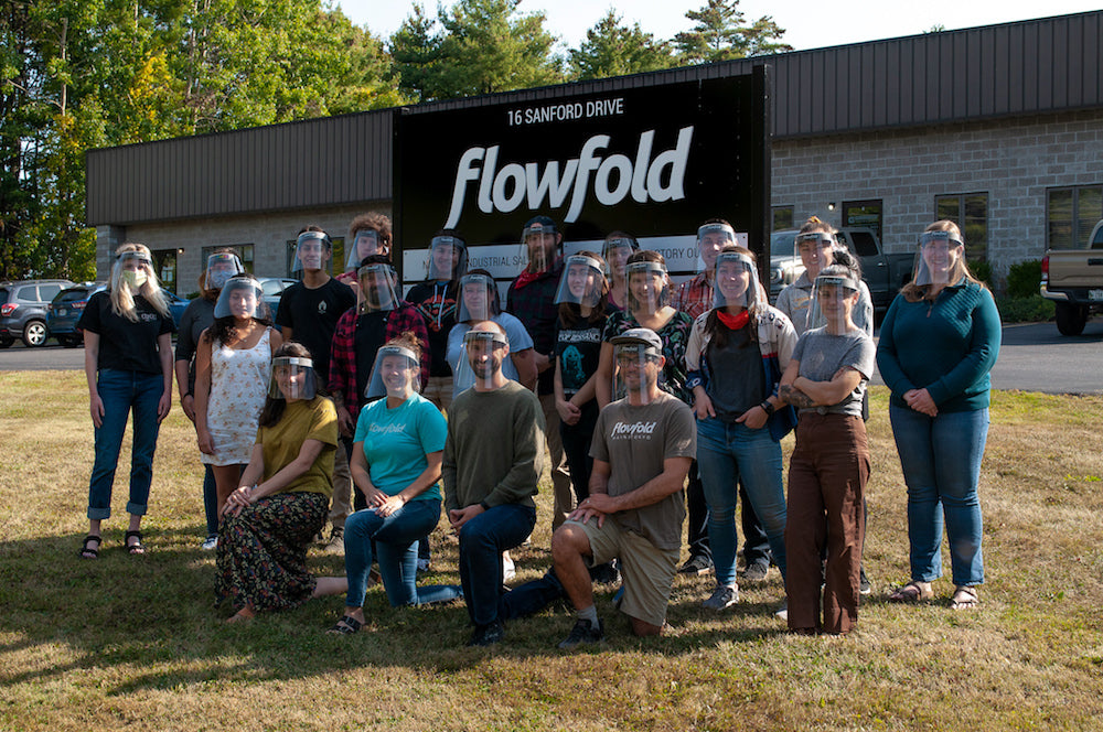 Flowfold Donates 8,000 Face Shields to Voter Volunteers