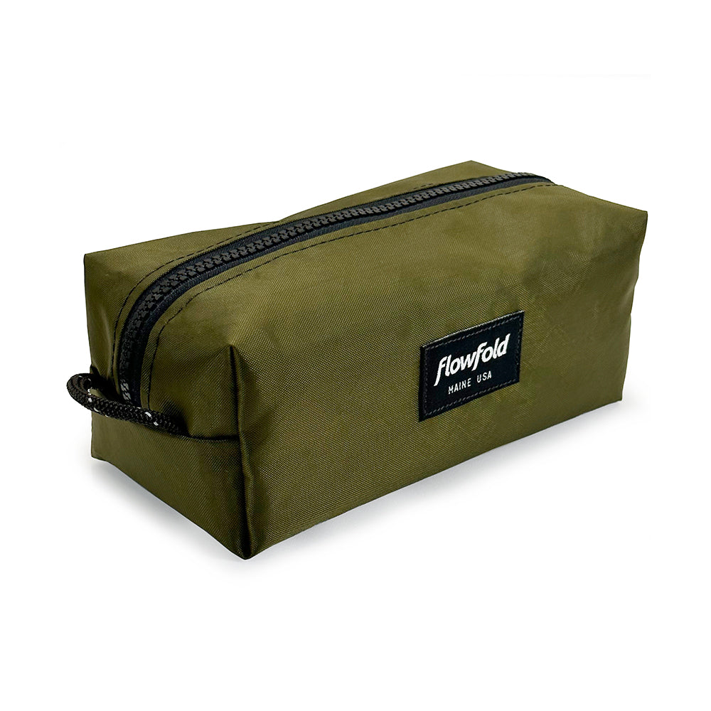 buy travel toiletry bag Flowfold Aviator Dopp Kit & Toiletry Case, Storm Grey Canvas / Large