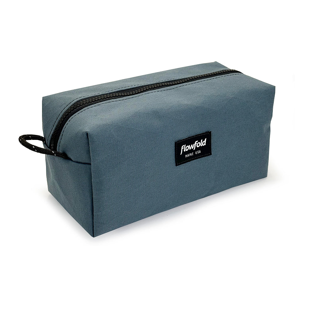 buy travel toiletry bag Flowfold Aviator Dopp Kit & Toiletry Case, Storm Grey Canvas / Large