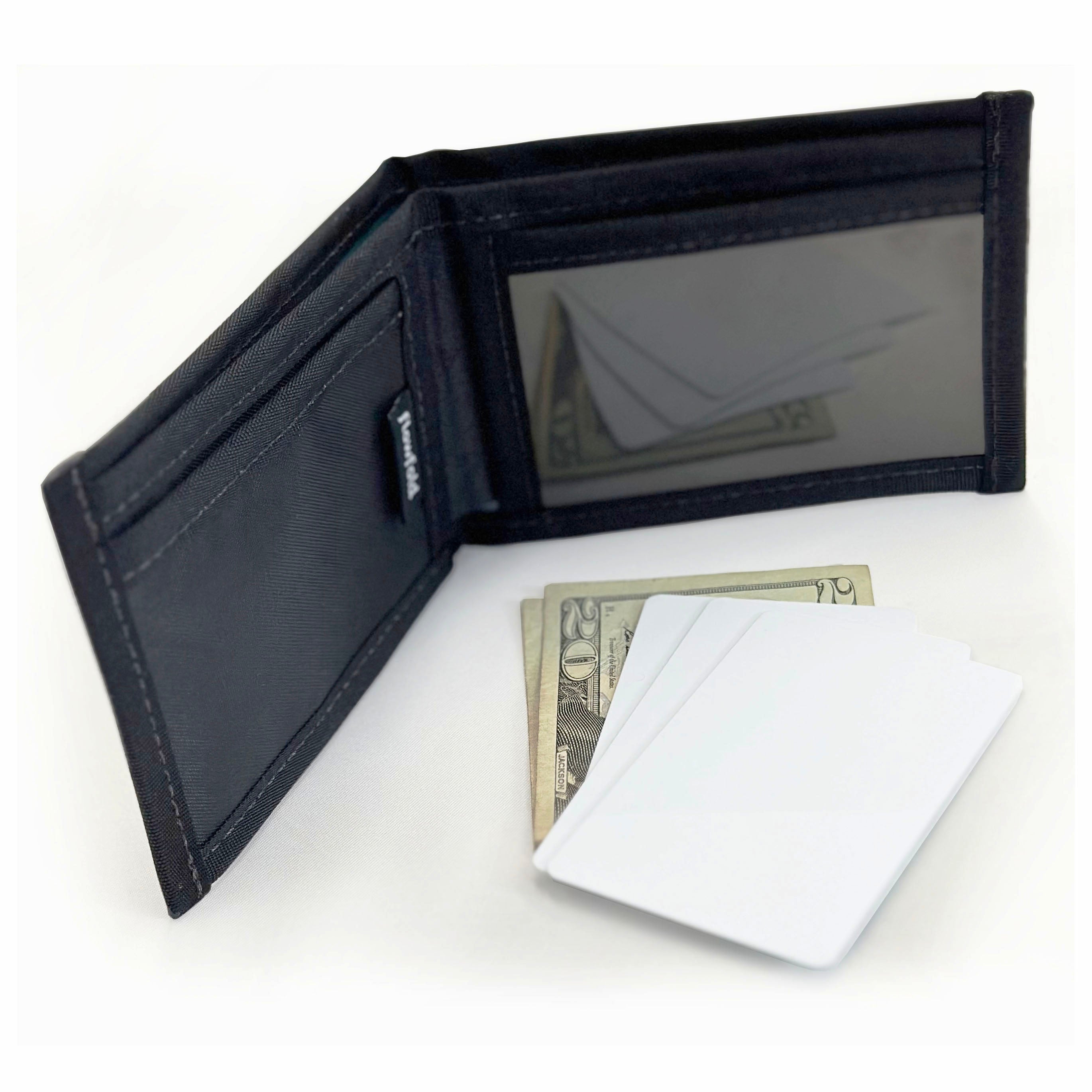 slender wallet inside