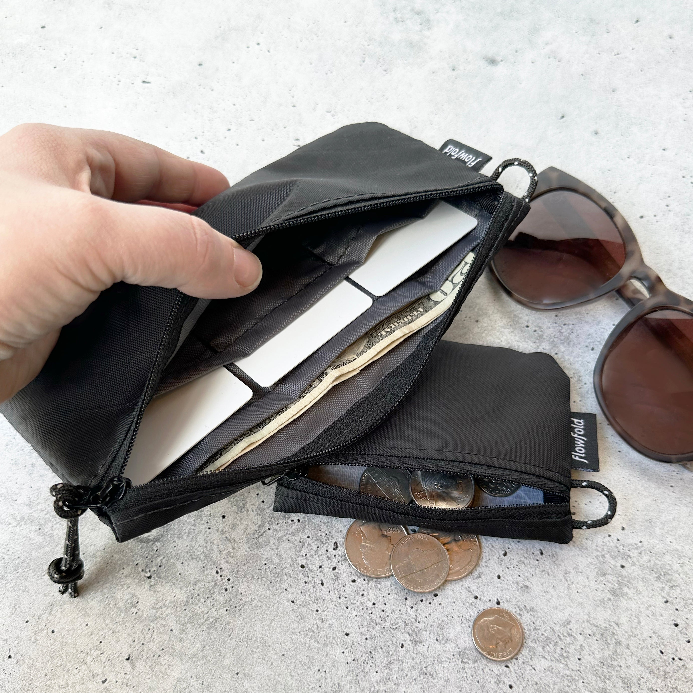 Camden Kit: Creator Zipper Wallet + Essentialist Zipper Pouch Set