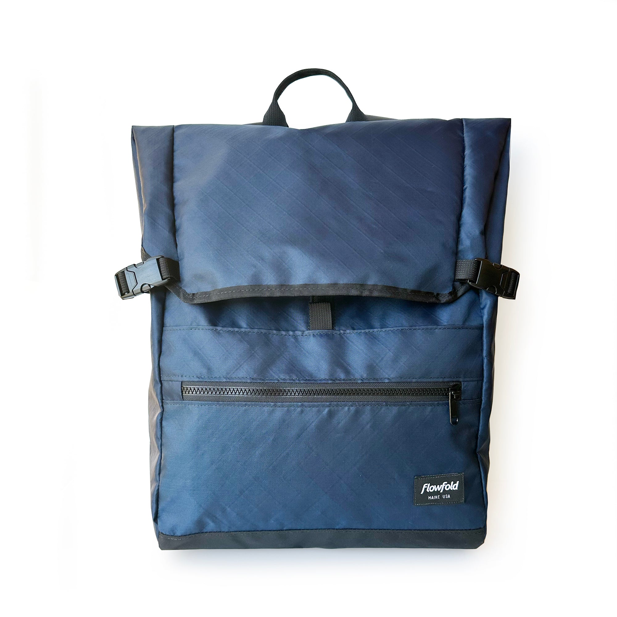 Flowfold Commuter Center Zip Backpack Made in USA | Flowfold