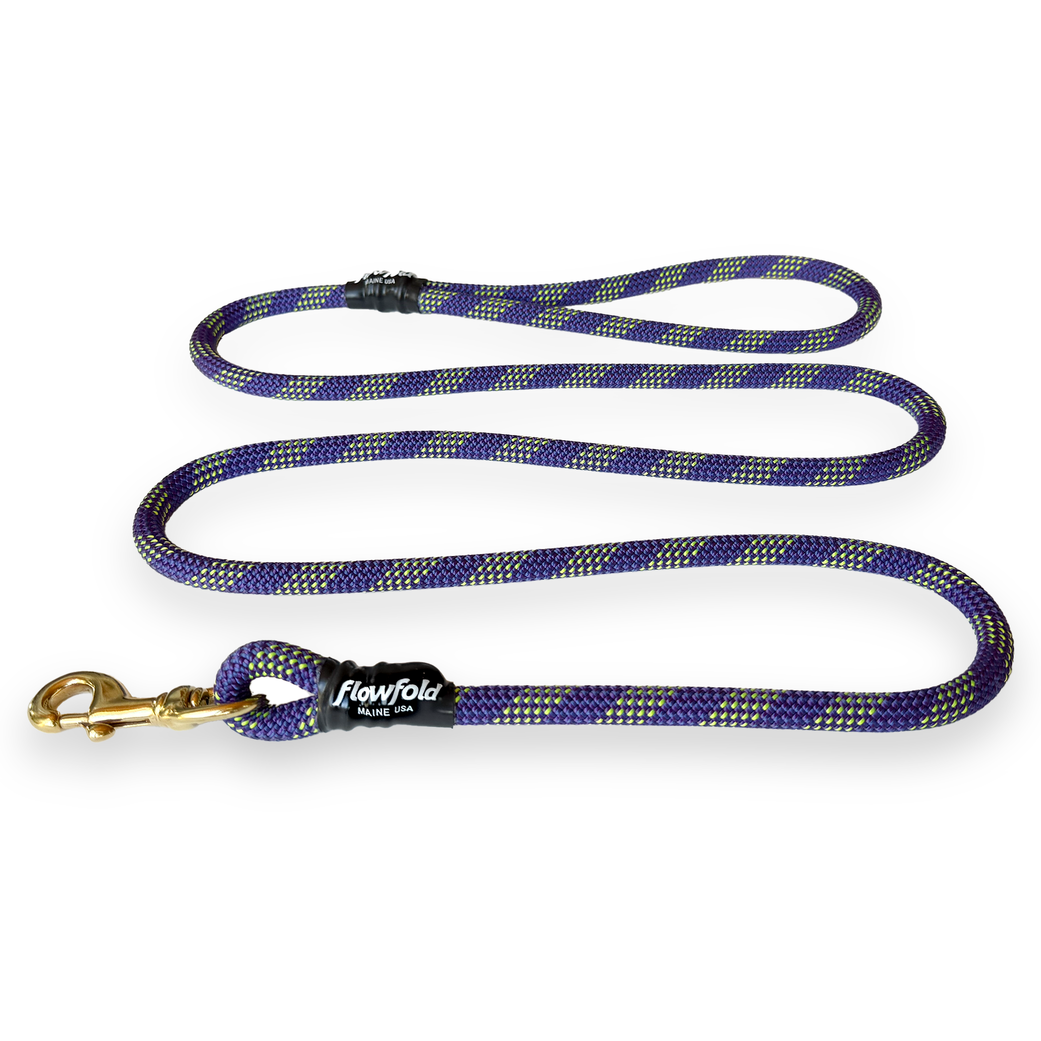 Flowfold Recycled Climbing Rope Dog Leash 6-Foot Flowfold