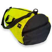 Neon yellow 40L conductor duffle bag with black side panels