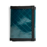 Jade sailcloth wallet with black frame on a white background