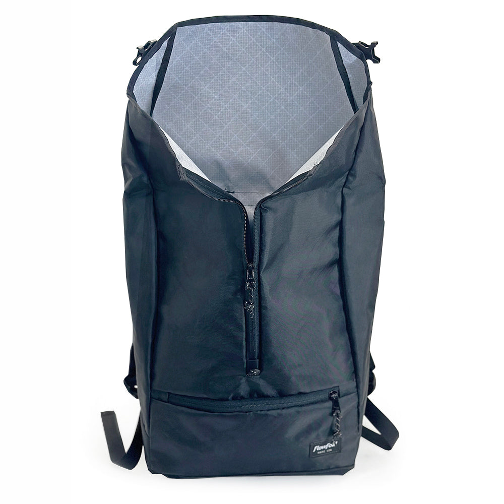 Flowfold Commuter Center Zip Backpack Made in USA | Flowfold
