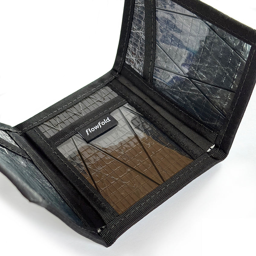 Jams World/Surf Line Zip Wallet w/ Recycled Sailcloth Lining - Flower Star Black main image 0