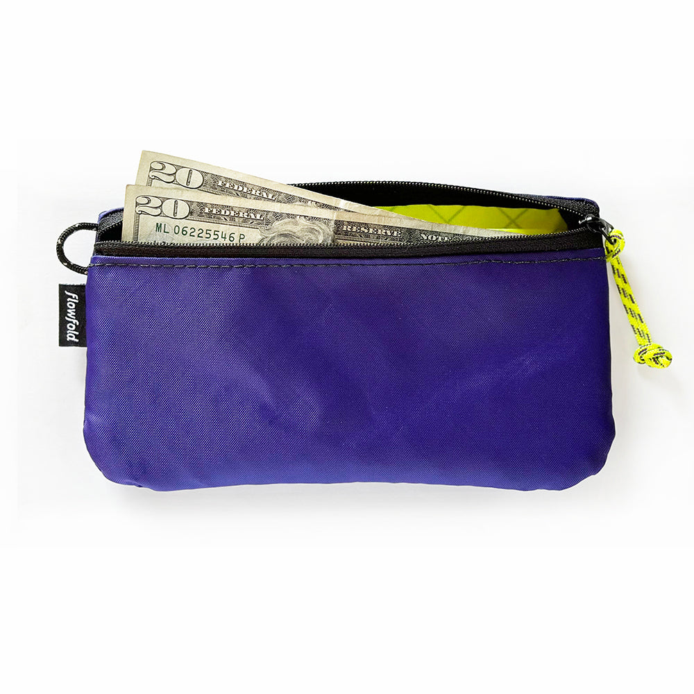 Flowfold Creator Zipper Pouch Phone Wallet, EcoPak: Recycled Purple