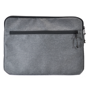 Flowfold Ally Laptop Case & water repellent recycled laptop sleeve made in USA Heather Grey