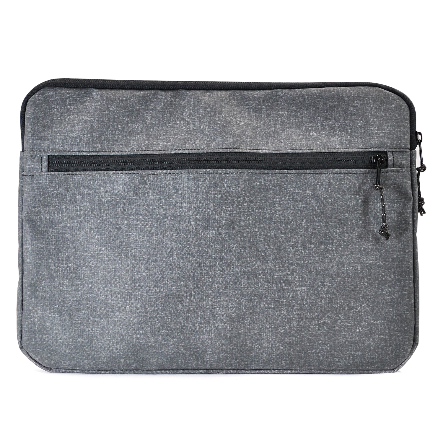 Flowfold Ally Laptop Case & water repellent recycled laptop sleeve made in USA, recycled heather grey