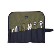 Flowfold Medium Comrade Tool Roll 100% Recycled fabric tool roll, water repellent and made in USA Olive