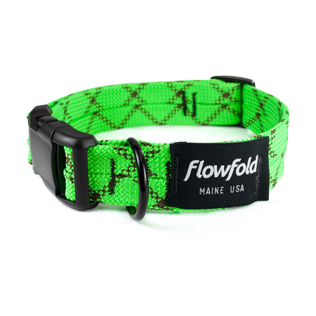 Flowfold Recycled Climbing Rope Dog Collar Flowfold