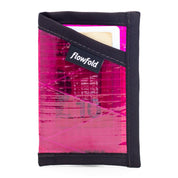 Flowfold Recycled Sailcloth Minimalist Card Holder Wallet Fuchsia Sailcloth