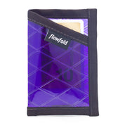 Flowfold Recycled Sailcloth Minimalist Card Holder Wallet Purple Sailcloth