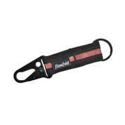 Flowfold Recycled Red Barn/Black Snap Hook Keychain made from water resistant EcoPak