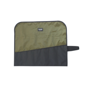 Flowfold Medium Comrade Tool Roll Flowfold Comrade Tool Roll 100% Recycled fabric tool roll Olive shown without tools 