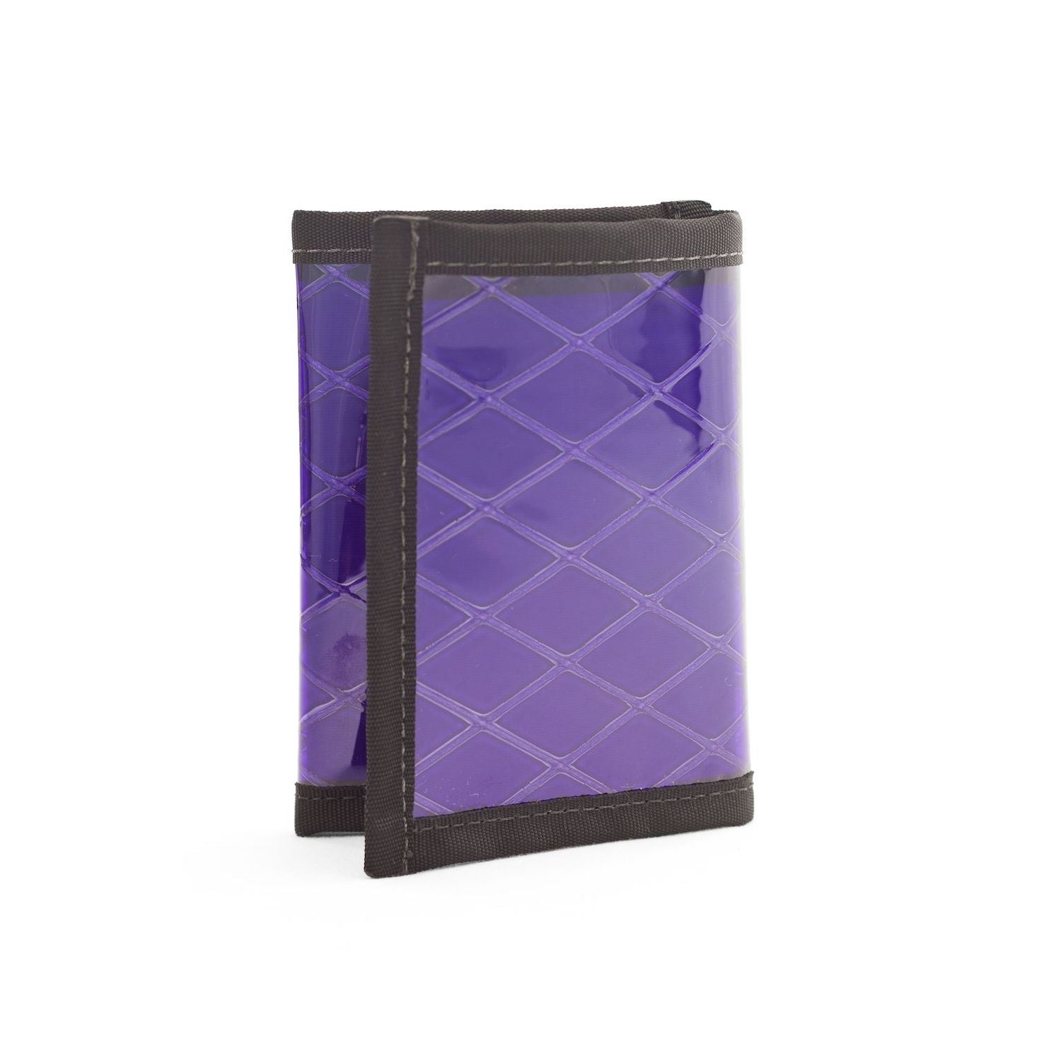 Flowfold Recycled Sailcloth Traveler Trifold Wallet Purple Sailcloth