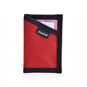 Flowfold Minimalist Card Holder Wallet Recycled Wallet of 100% Recycled Polyester EcoPak Brick Red