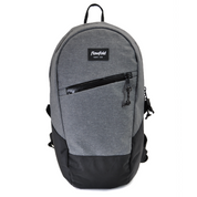 Flowfold Recycled Heather Grey Optimist 10L Mini Day Backpack with Front Zipper Pocket Made in USA, Maine by Flowfold