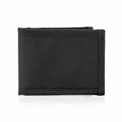 Flowfold RFID Blocking Vanguard Black Bifold Wallet Minimalist Wallet with Clear ID Holder 