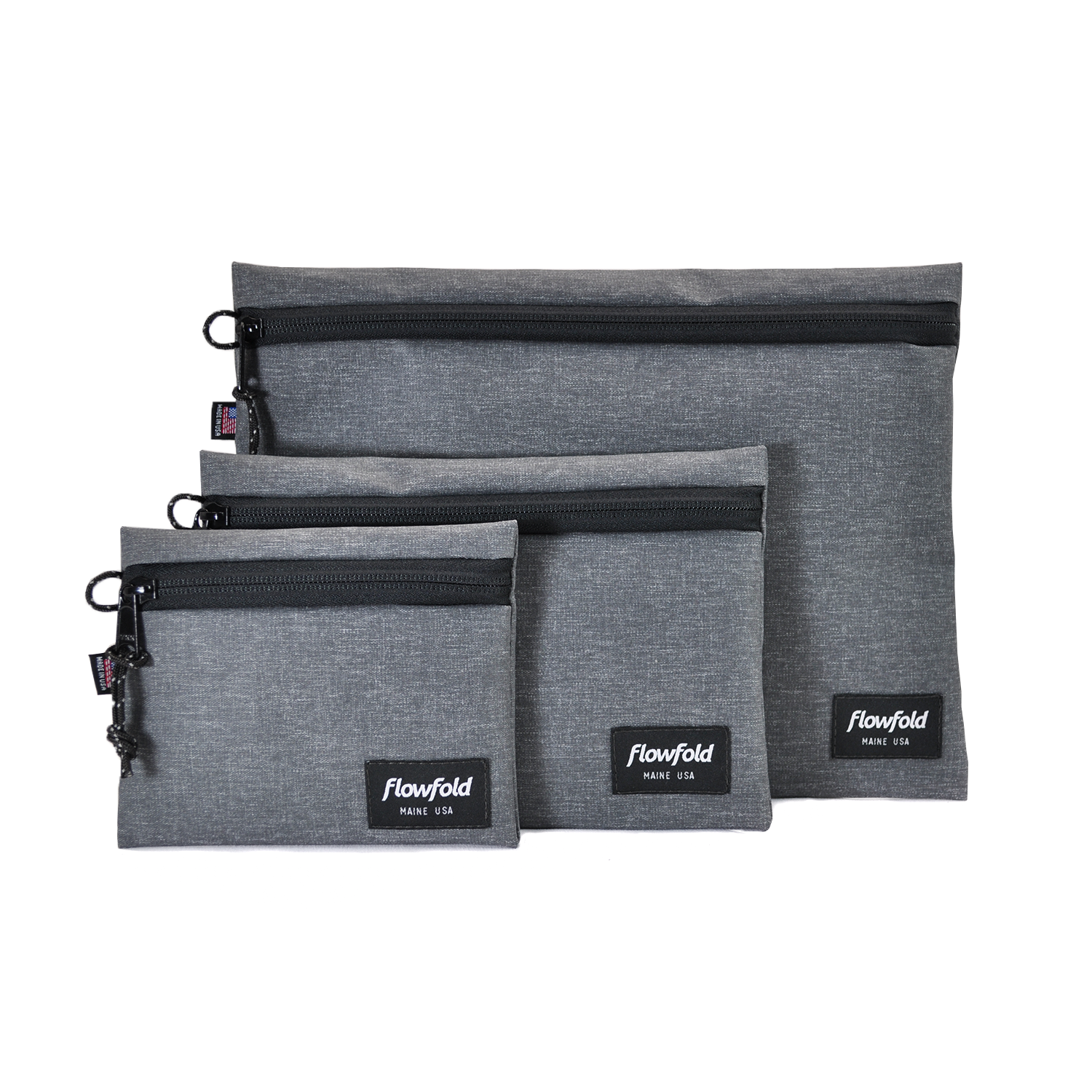 Flowfold Water Resistant Pouch / Utility Zipper Pouches Set Flowfold Water Resistant Pouch / Utility Zipper Pouches Set