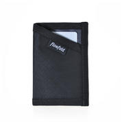 Flowfold Ultra Slim RFID Blocking Minimalist Card Holder Wallet Recycled Jet Black