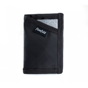 Flowfold Minimalist Card Holder Wallet Recycled Wallet of 100% Recycled Polyester EcoPak Jet Black