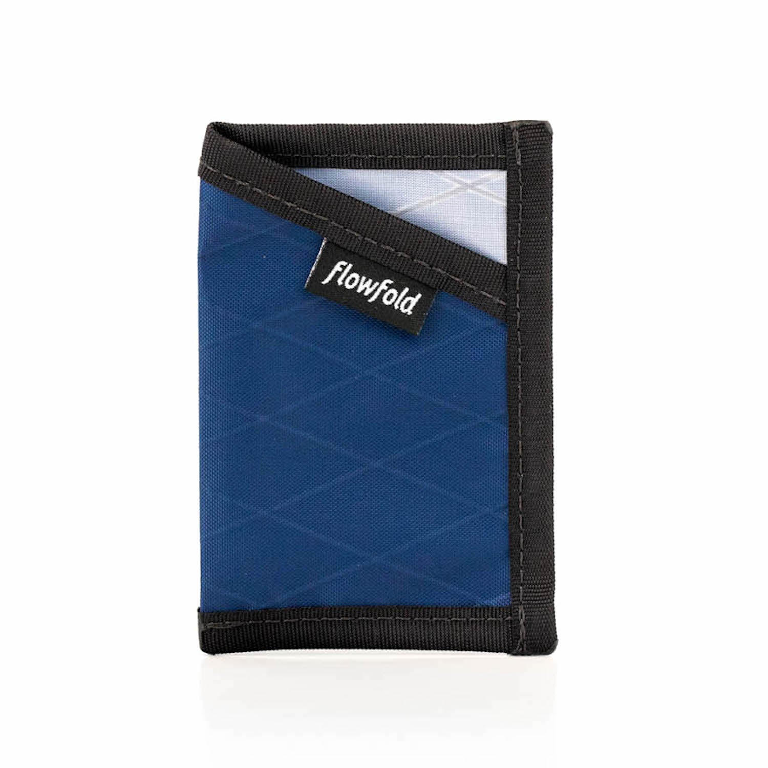 Flowfold Ultra Slim RFID Blocking Minimalist Card Holder Wallet Navy Blue 