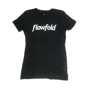 Women’s Black Flowfold T-Shirt 
